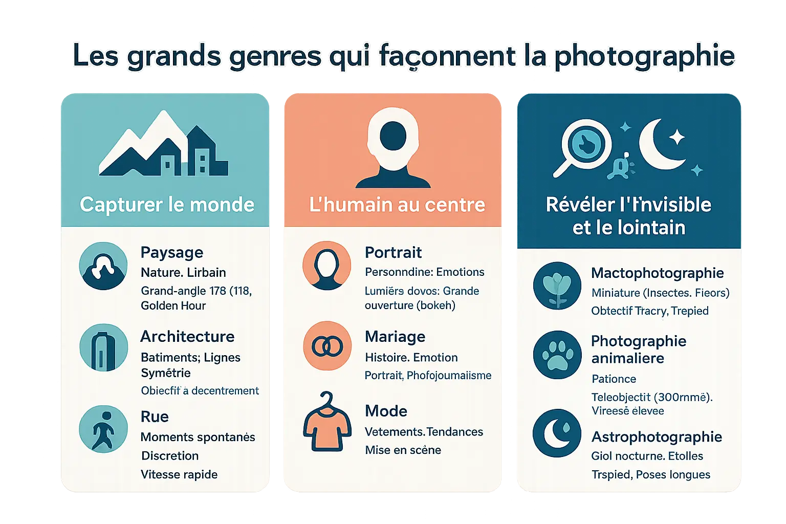 <strong>Les grands genres de la photographie</strong> » /></p>
<h3 id=